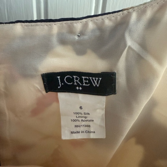 J. Crew Floral Silk Dress Size 6 - Picture 3 of 5